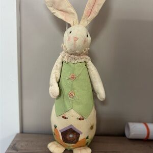 Adorable Bunny Plush with Green Vest